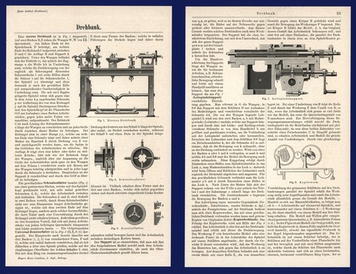 Drehbank druck anno 1894 - anno,